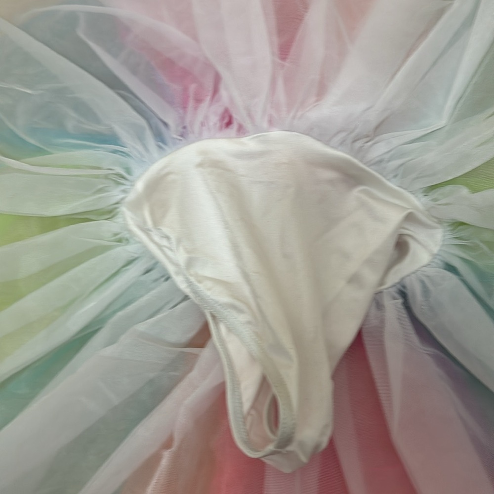 Ballerina girls Rainbow dress Recital size 4T - Picture 5 of 6
